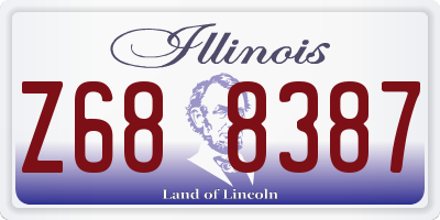 IL license plate Z688387