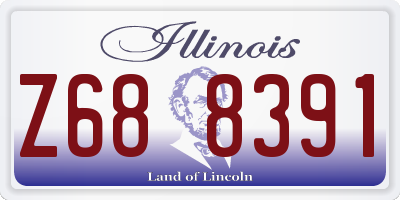 IL license plate Z688391