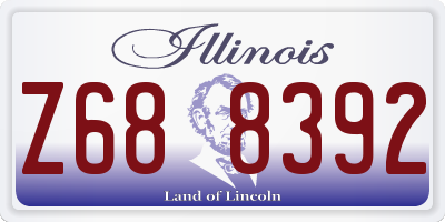 IL license plate Z688392