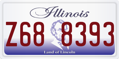 IL license plate Z688393