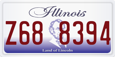 IL license plate Z688394