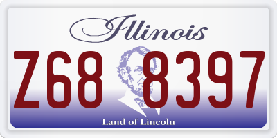 IL license plate Z688397