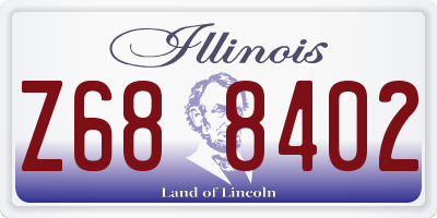 IL license plate Z688402