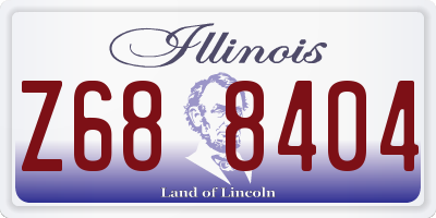 IL license plate Z688404