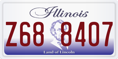 IL license plate Z688407