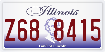 IL license plate Z688415