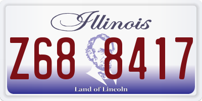 IL license plate Z688417