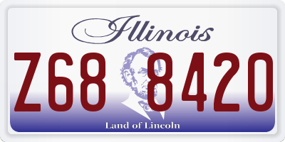 IL license plate Z688420