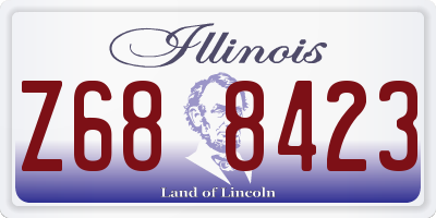 IL license plate Z688423