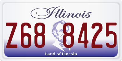 IL license plate Z688425