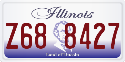 IL license plate Z688427
