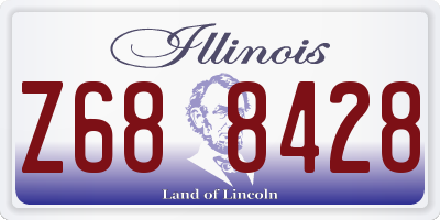 IL license plate Z688428