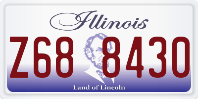 IL license plate Z688430