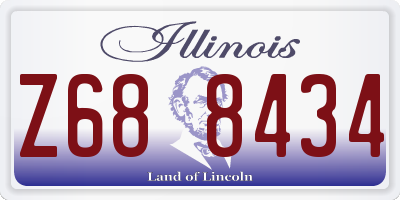 IL license plate Z688434