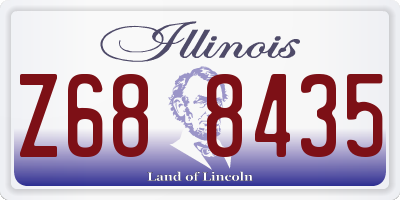 IL license plate Z688435
