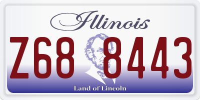 IL license plate Z688443