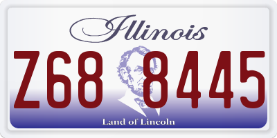 IL license plate Z688445