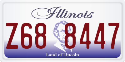 IL license plate Z688447