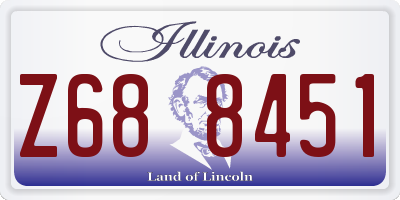 IL license plate Z688451