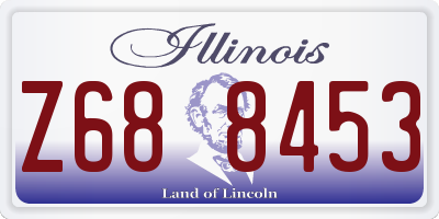 IL license plate Z688453