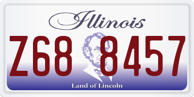 IL license plate Z688457