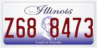 IL license plate Z688473