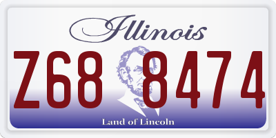 IL license plate Z688474