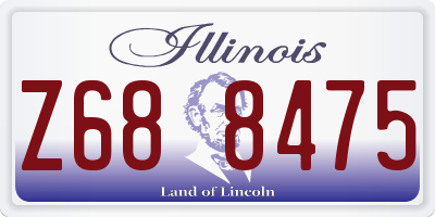 IL license plate Z688475