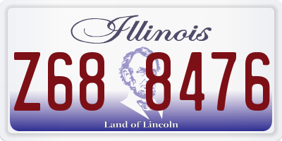 IL license plate Z688476