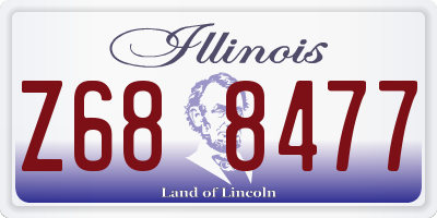 IL license plate Z688477