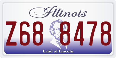 IL license plate Z688478