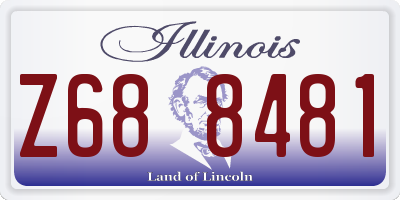 IL license plate Z688481