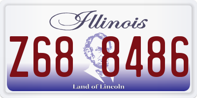 IL license plate Z688486
