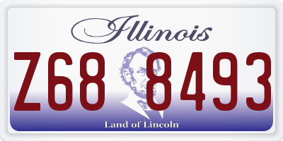 IL license plate Z688493