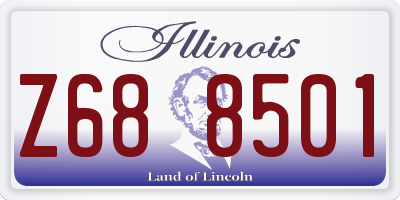 IL license plate Z688501