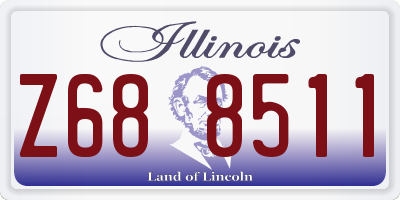 IL license plate Z688511
