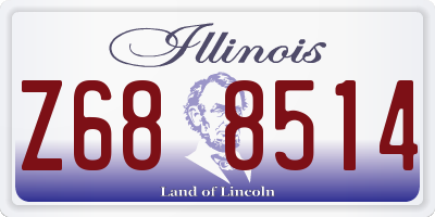 IL license plate Z688514