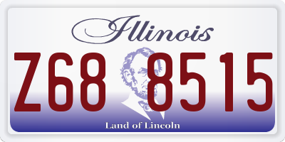 IL license plate Z688515