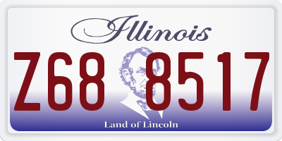 IL license plate Z688517