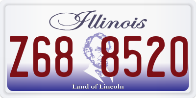 IL license plate Z688520