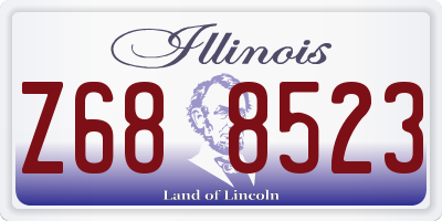 IL license plate Z688523