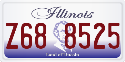 IL license plate Z688525