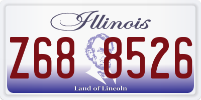 IL license plate Z688526