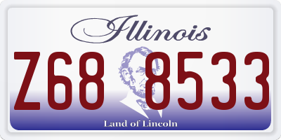 IL license plate Z688533