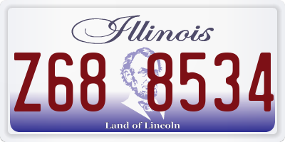 IL license plate Z688534