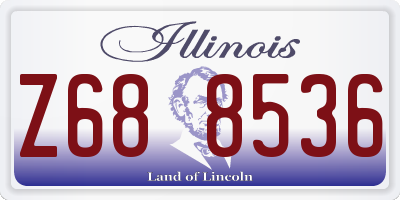 IL license plate Z688536