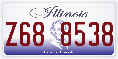 IL license plate Z688538