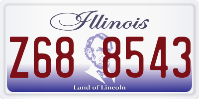 IL license plate Z688543