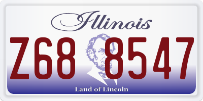 IL license plate Z688547