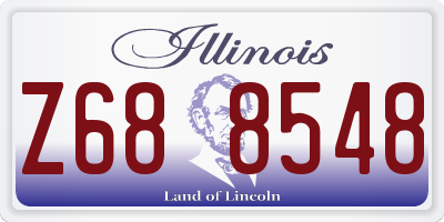IL license plate Z688548